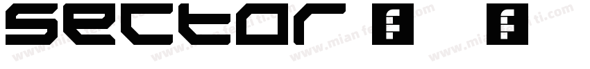 Sector 粗体字体转换